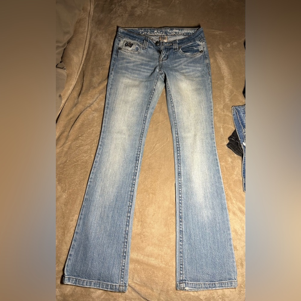 Industrial cotton vintage jeans size 3